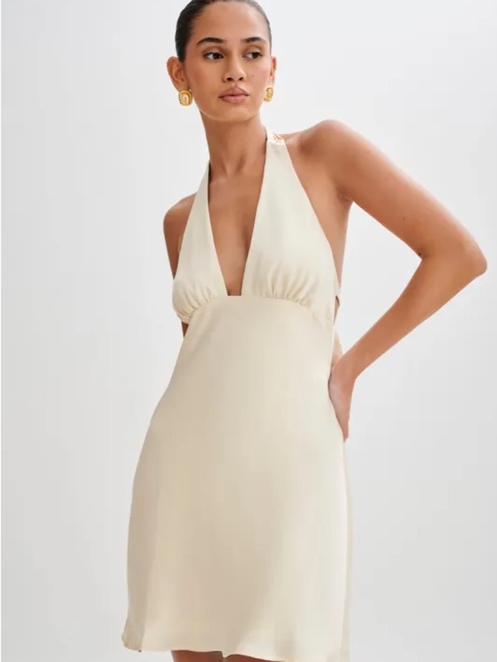 Meshki Aimee Halter Mini Dress